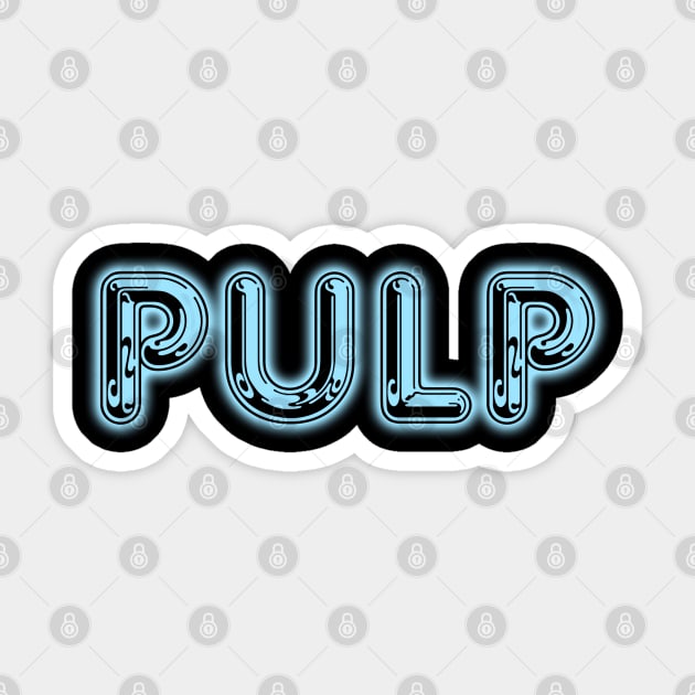 Pulp Music Tee Sticker by Parsonsarts